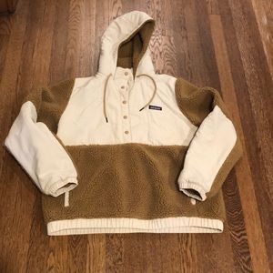Patagonia Shelled Retro-X Pullover Nest Brown Hoodie L EUC